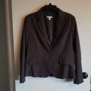 Grey pin stripe business jacket